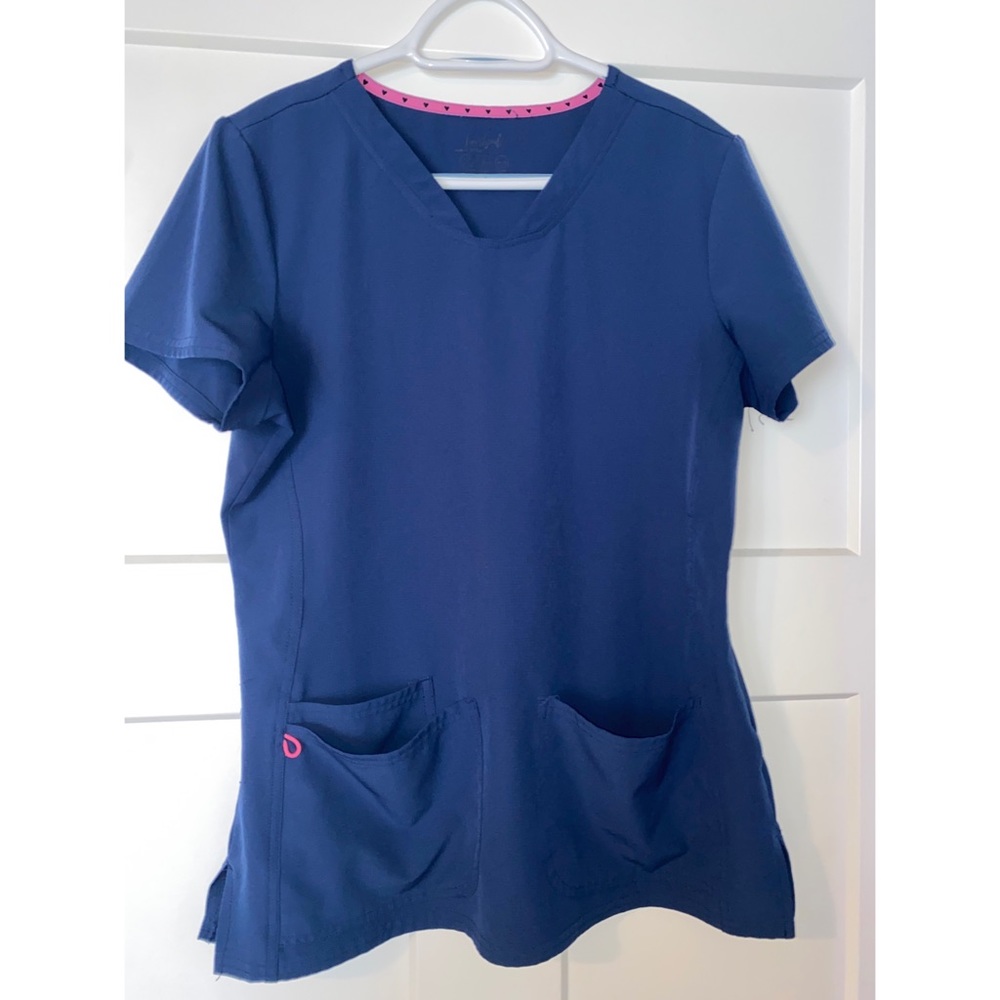 2 piece Navy Blue HeartSoul scrub SET